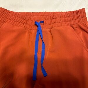 Burnt Orange High Waisted FIGS Scrub Pants